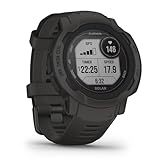 Garmin Instinct 2 Solar – GPS-Smartwatch mit unendlicher Akkulaufzeit im Smartwatch-Modus, über 40 Sport-Apps, Garmin Pay, Trainingszustand, Fitnessalter, Schlafanalyse uvm